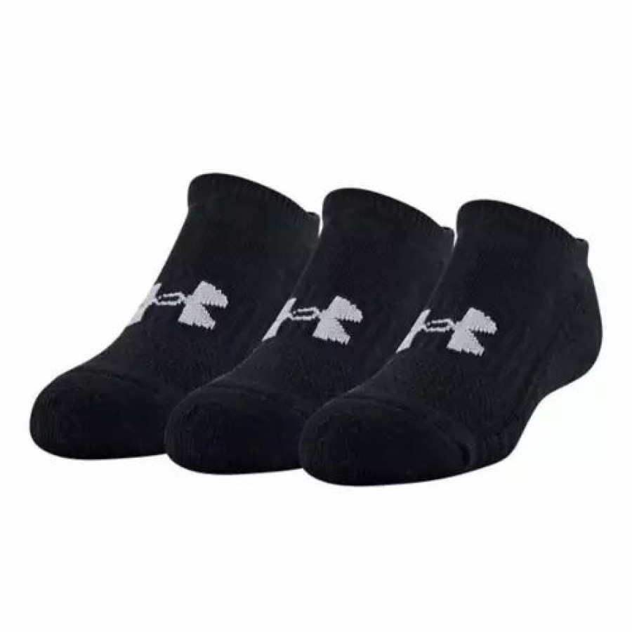 Clothing * | Adult Under Armour Training Cotton 3 Pack No Show Socks