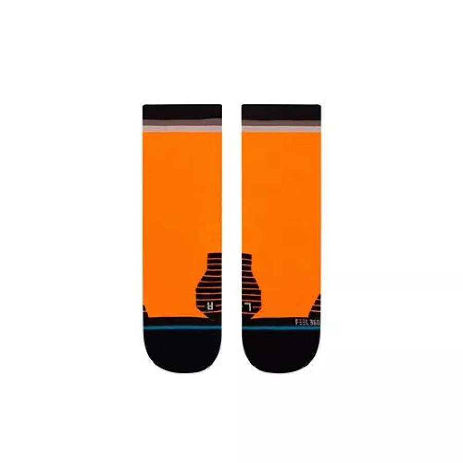 Clothing * | Adult Stance Maxed Quarter Socks Neon Orange