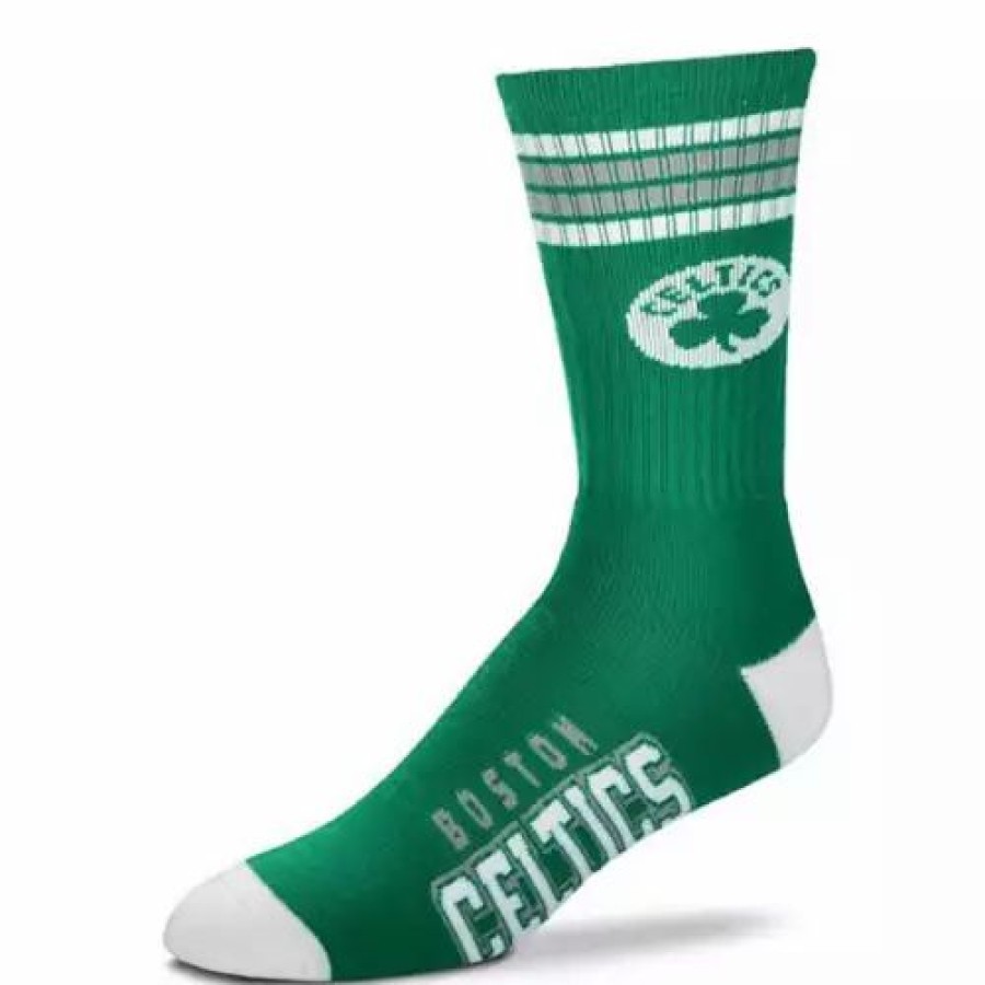 Nba * | For Bare Feet Kids' Boston Celtics 4 Stripe Deuce Socks