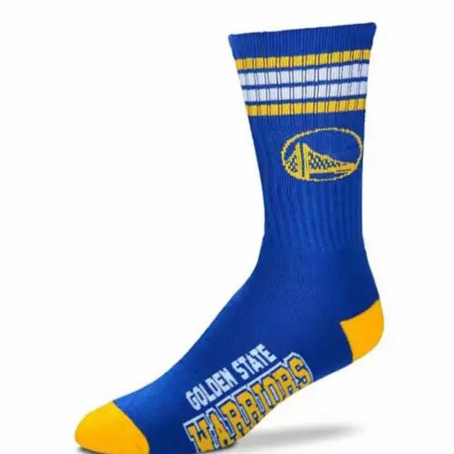 Nba * | For Bare Feet Kids' Golden State Warriors 4 Stripe Deuce Socks