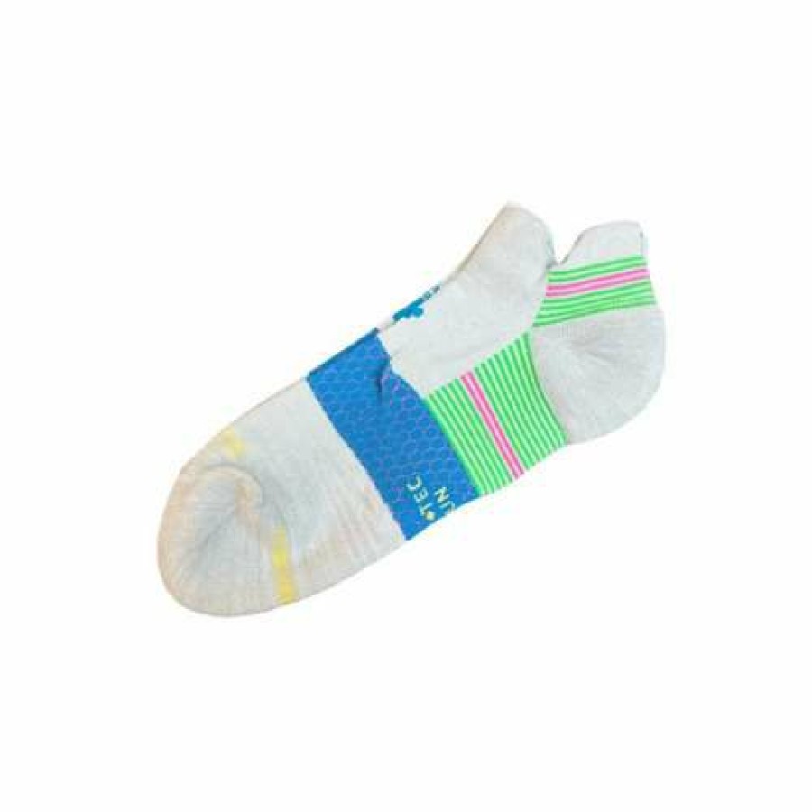 Clothing * | Adult Bombas Marl Feedstripe Ankle Running Socks