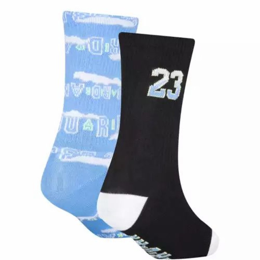 Clothing * | Kids' Jordan Fashion 2 Pack Crew Socks Clouds