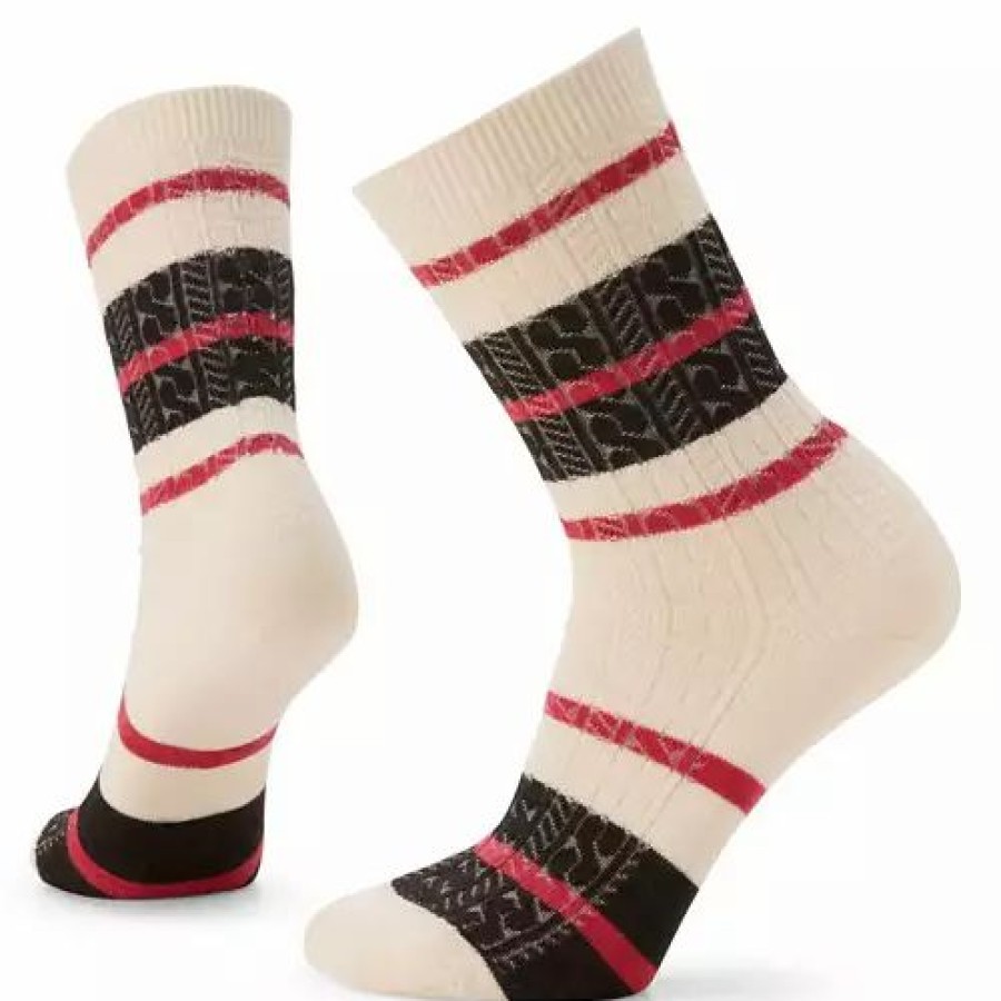 Clothing * | Women'S Smartwool Everyday Striped Cable Crew Socks