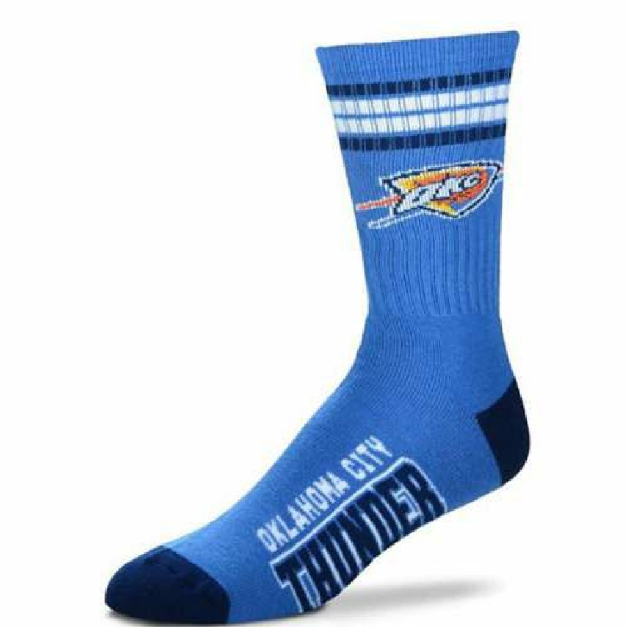 Nba * | For Bare Feet Kids' Oklahoma City Thunder 4 Stripe Deuce Socks