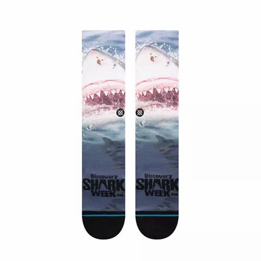 Clothing * | Adult Stance Pearly Whites Crew Socks Blue