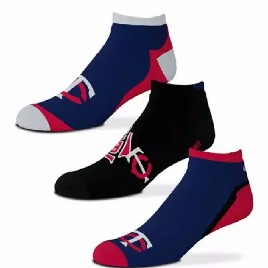 Mlb * | For Bare Feet Minnesota Twins 3Pk. Flash Socks