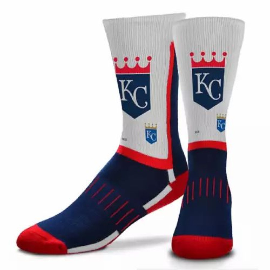 Mlb * | For Bare Feet Kansas City Royals Rwb 21 Socks