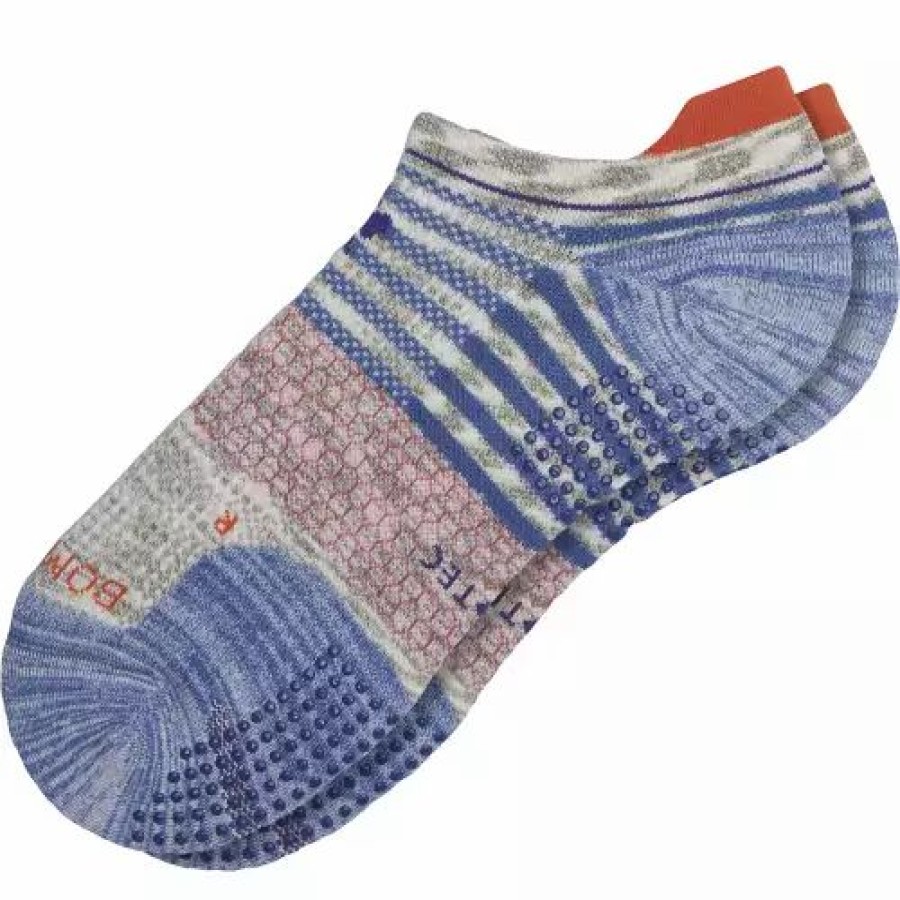 Clothing * | Women'S Bombas Stripe Performance Gripper Ankle Socks