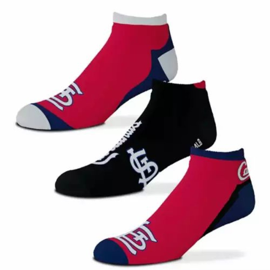 Mlb * | For Bare Feet St. Louis Cardinals 3Pk. Flash Socks