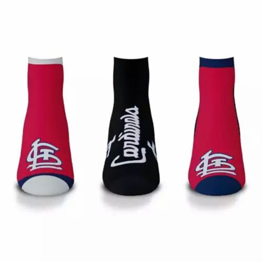 Mlb * | For Bare Feet St. Louis Cardinals 3Pk. Flash Socks