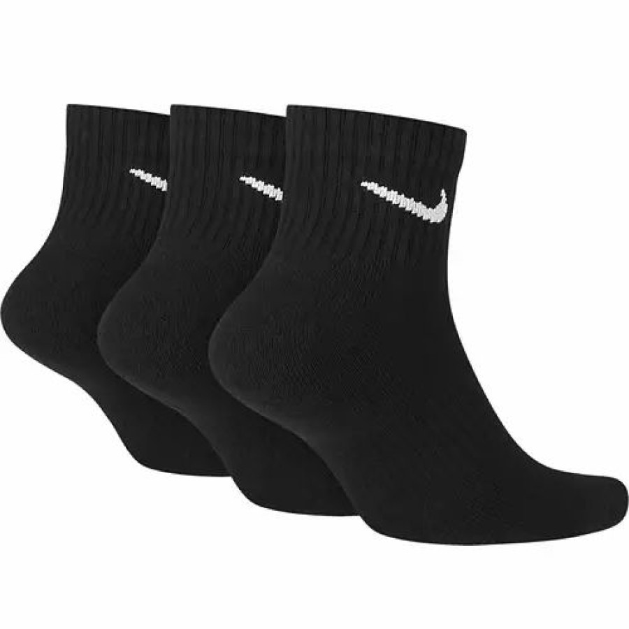 Clothing * | Adult Nike Everyday Cushion Ankle 3 Pack Quarter Socks