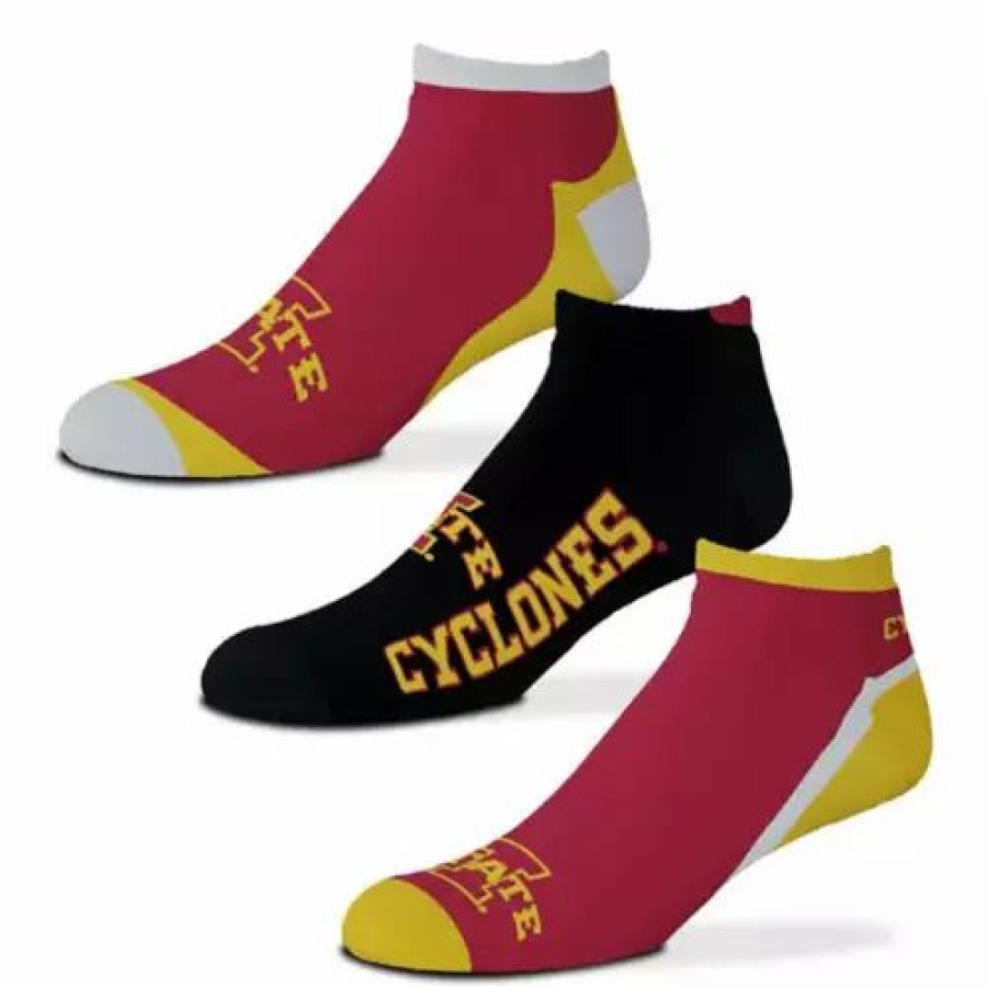 College * | For Bare Feet Iowa State Cyclones Flash 3Pk Socks