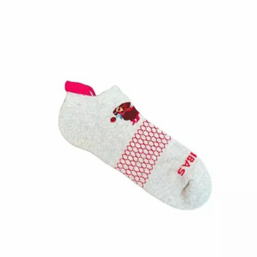 Clothing * | Women'S Bombas Valentines Dashhounds Ankle Socks Light Grey