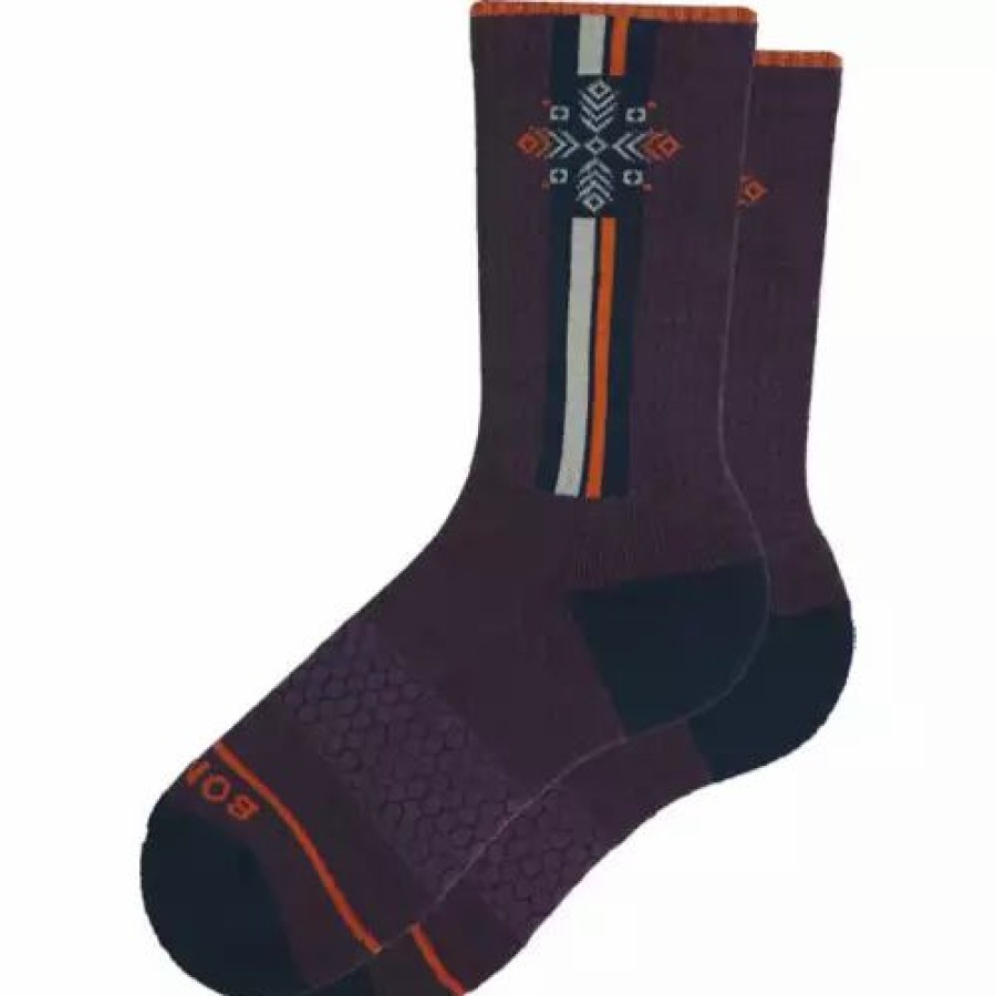 Clothing * | Women'S Bombas Retro Snowflake Crew Socks