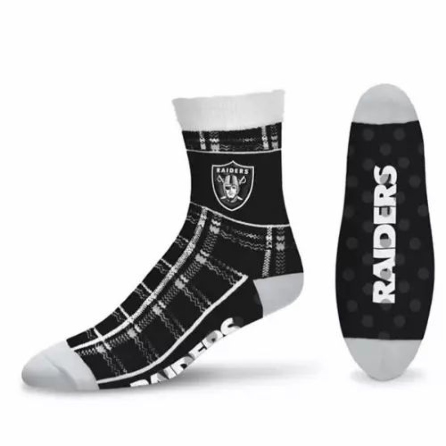 Nfl * | For Bare Feet Las Vegas Raiders Cozy Cabin Socks