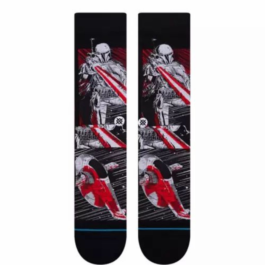 Clothing * | Adult Stance Star Wars Manga Mando Crew Socks Black