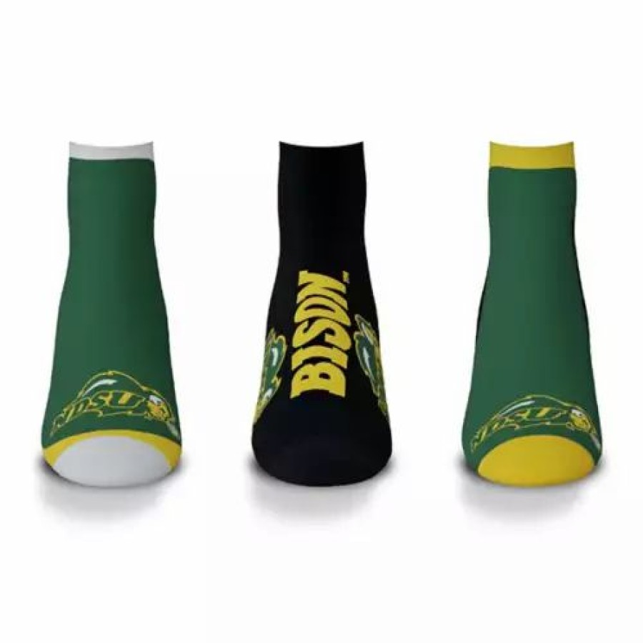 College * | For Bare Feet North Dakota State Bison Flash 3Pk Socks