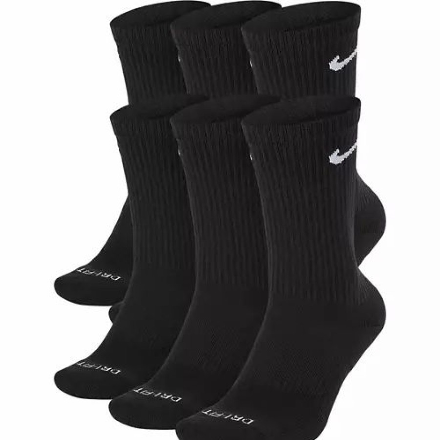 Clothing * | Adult Nike Everyday Plus Cushioned 6 Pack Crew Socks