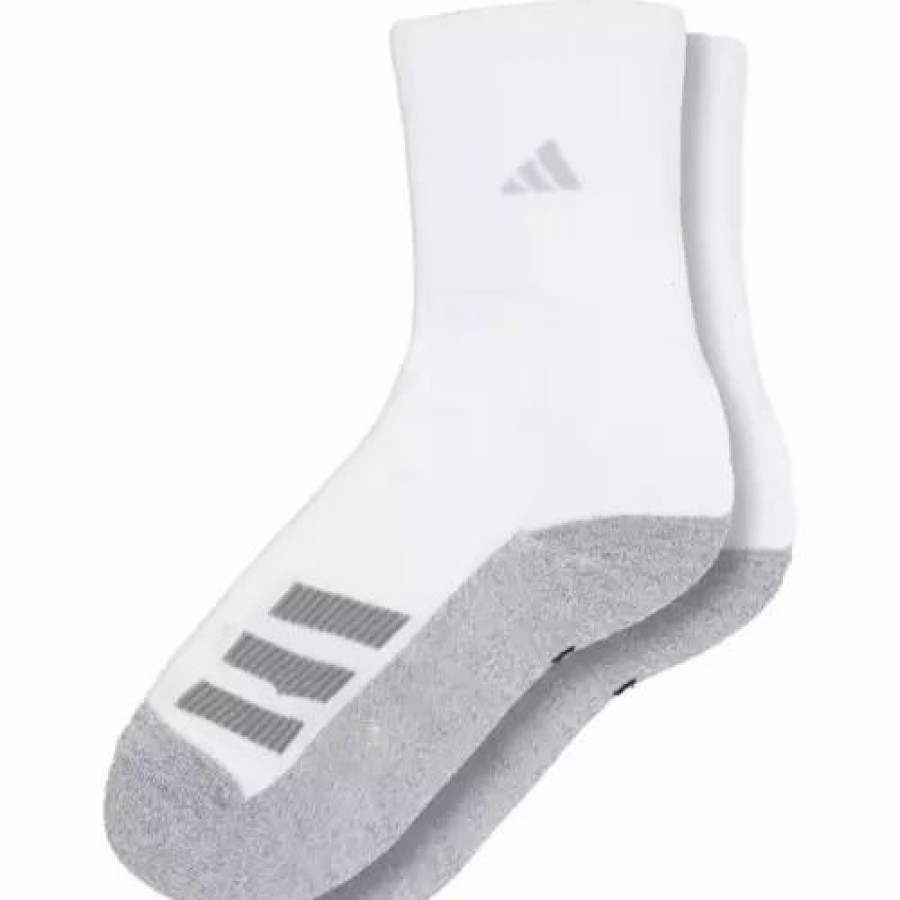 Clothing * | Kids' Adidas Cushioned Angle Stripe 6 Pack Crew Socks Black