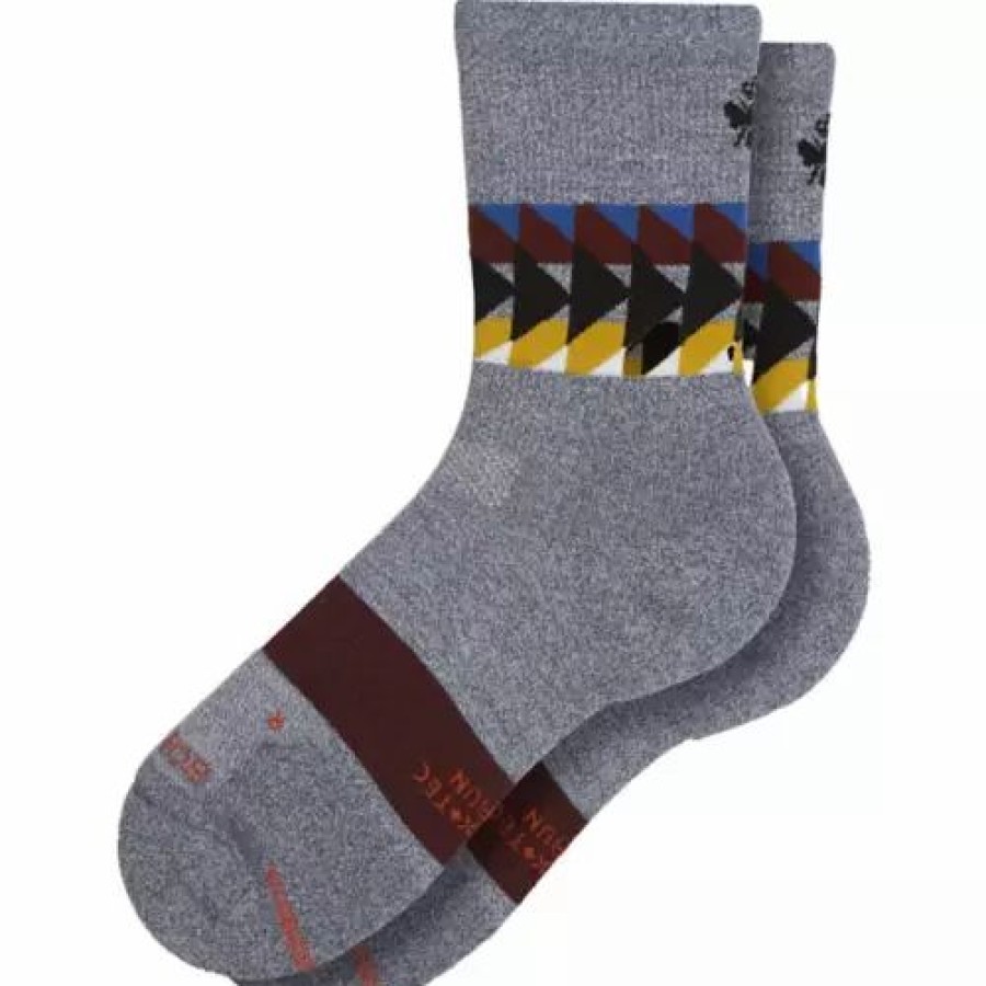 Clothing * | Adult Bombas Pine Point Crew Socks Storm/Black