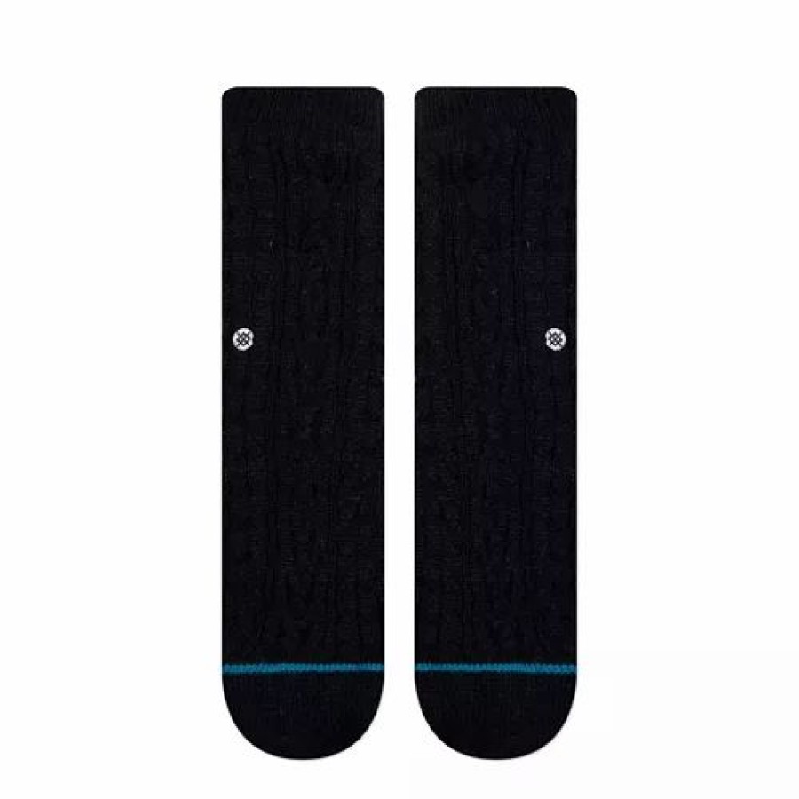 Clothing * | Adult Stance Rowan Slipper Crew Socks Black