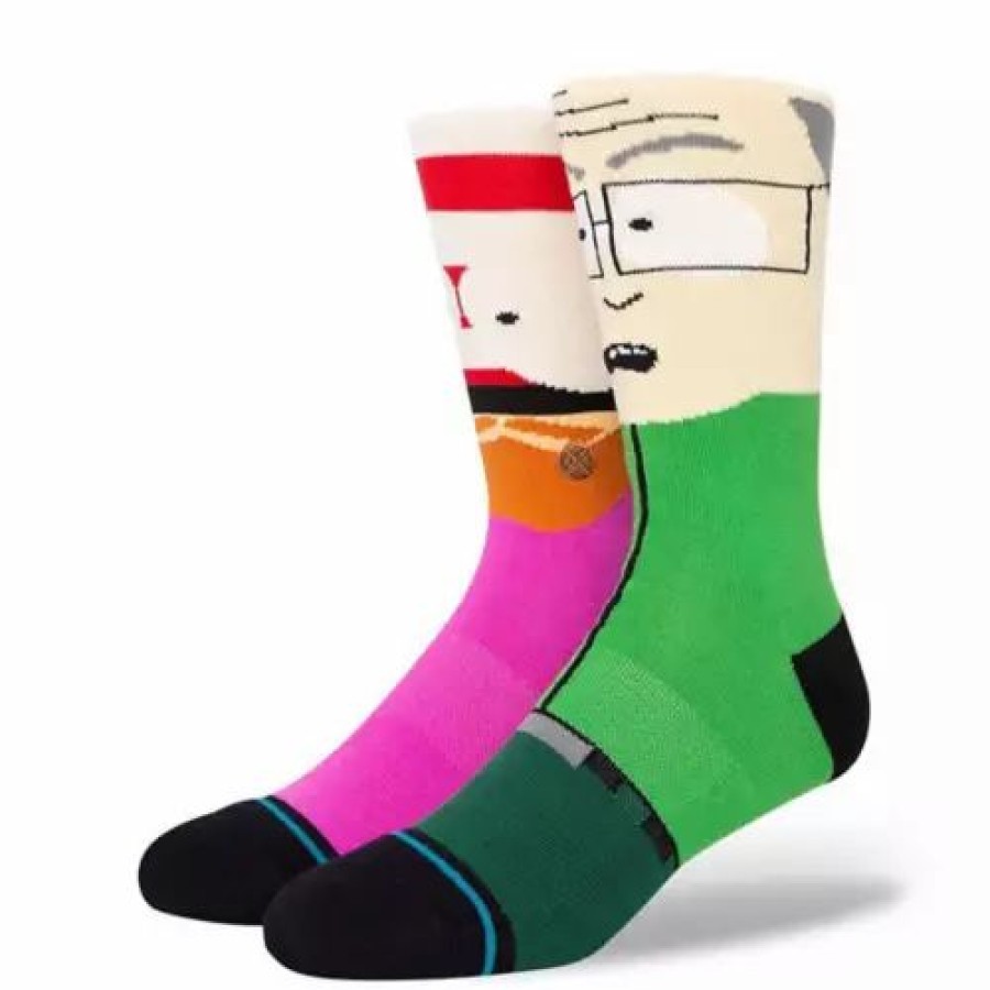 Clothing * | Adult Stance Mr Garrison Crew Socks Green