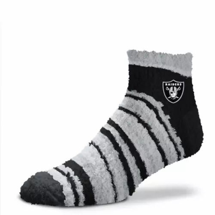 Nfl * | For Bare Feet Women'S Las Vegas Raiders Rainbow Ii Socks Black