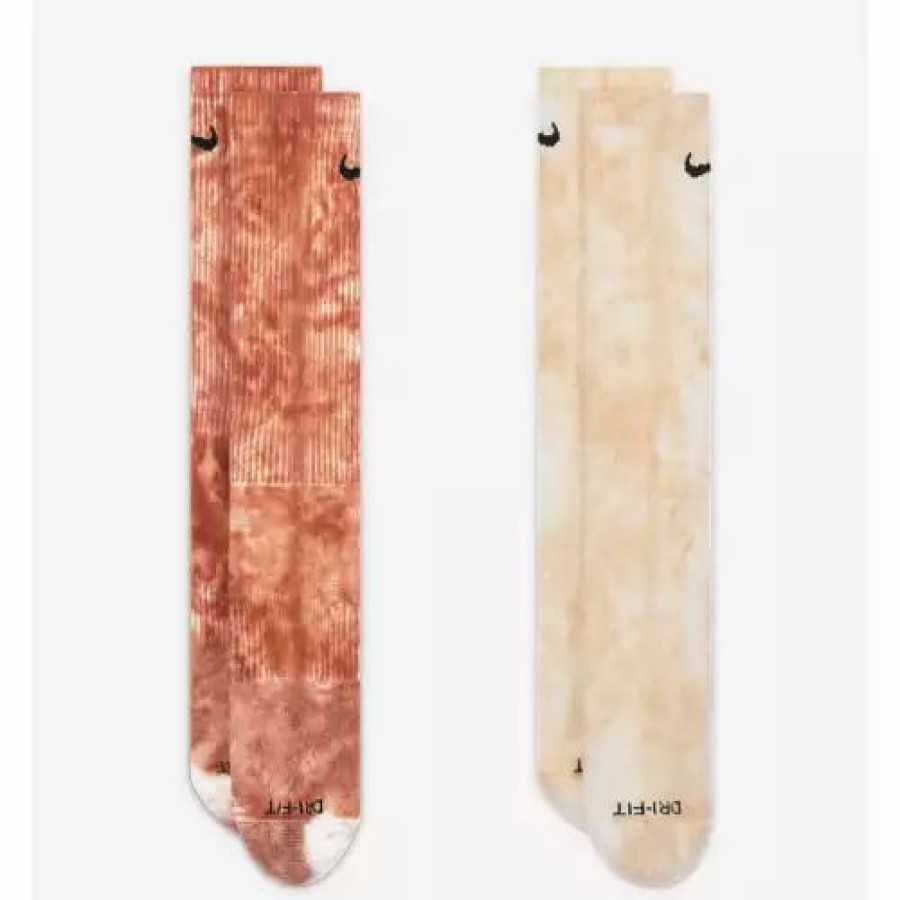 Clothing * | Adult Nike Everyday Plus Tie Dye 2 Pack Crew Socks