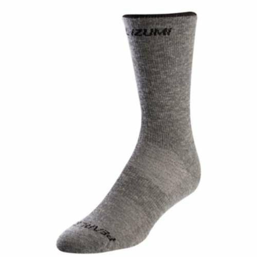 Clothing * | Men'S Pearl Izumi Merino Tall Wool Crew Cycling Socks