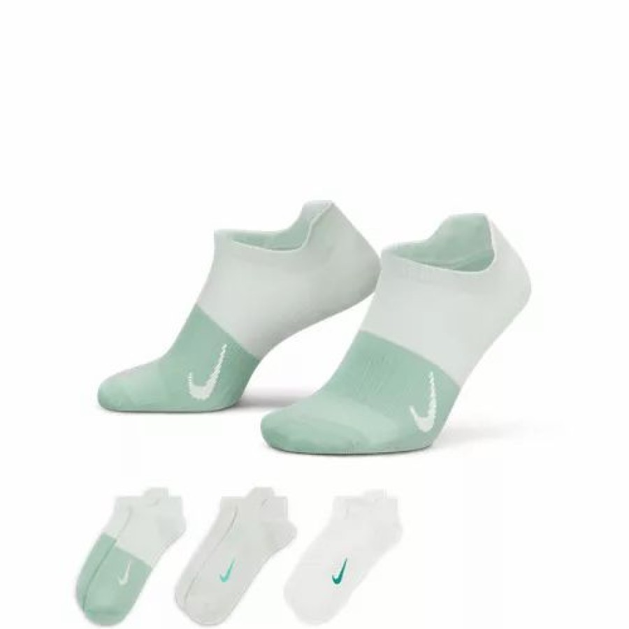 Clothing * | Adult Nike Everyday Plus Lightweight 3 Pack Ankle Socks