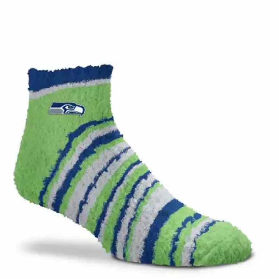 Nfl * | For Bare Feet Women'S Seattle Seahawks Rainbow Ii Socks Green