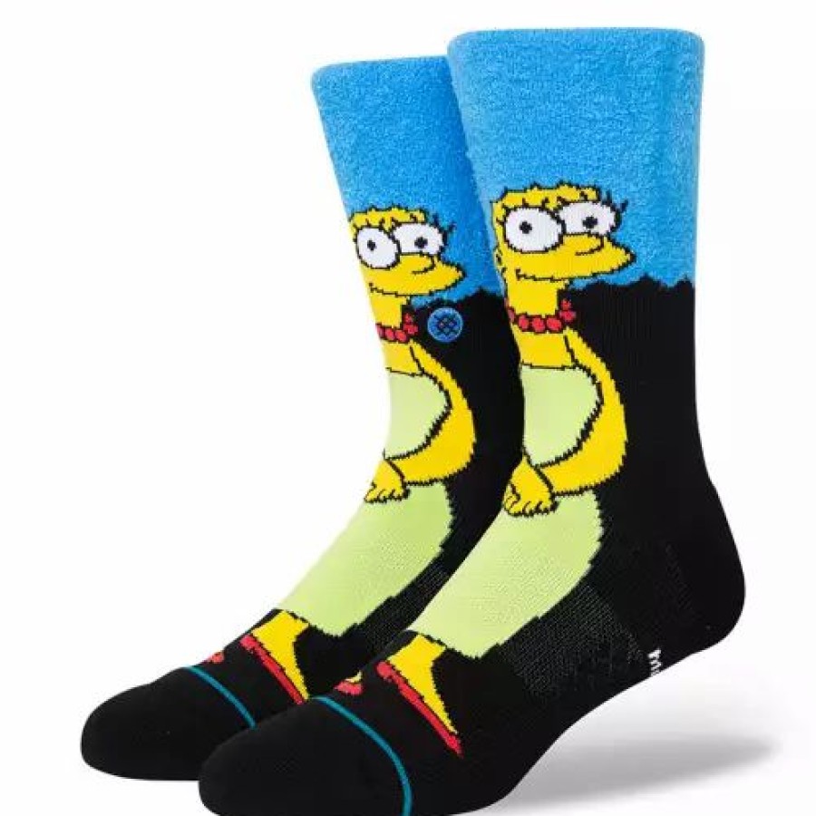 Clothing * | Men'S Stance Marge Crew Socks Black