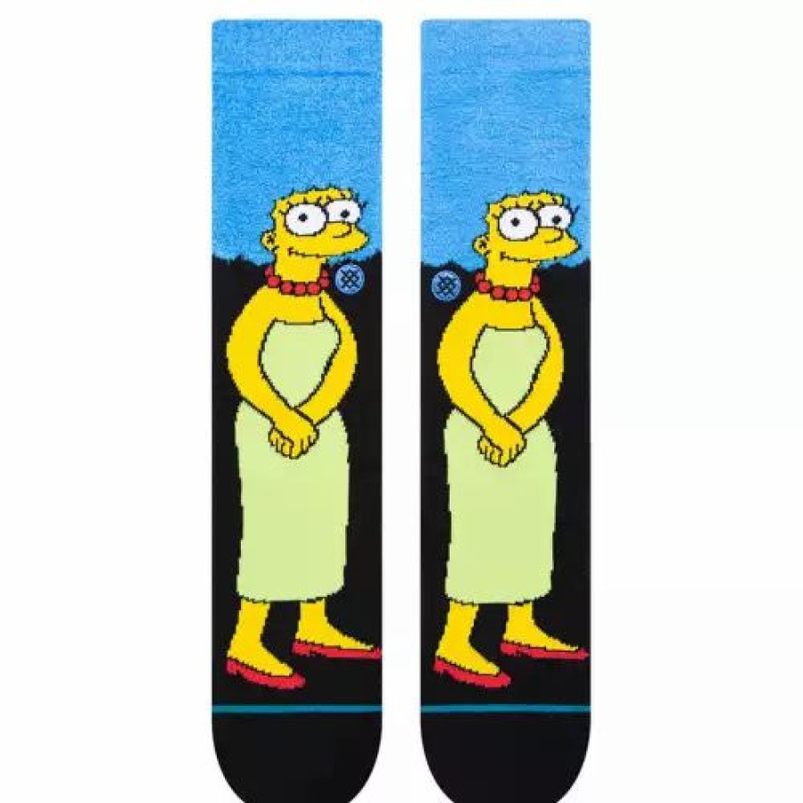 Clothing * | Men'S Stance Marge Crew Socks Black