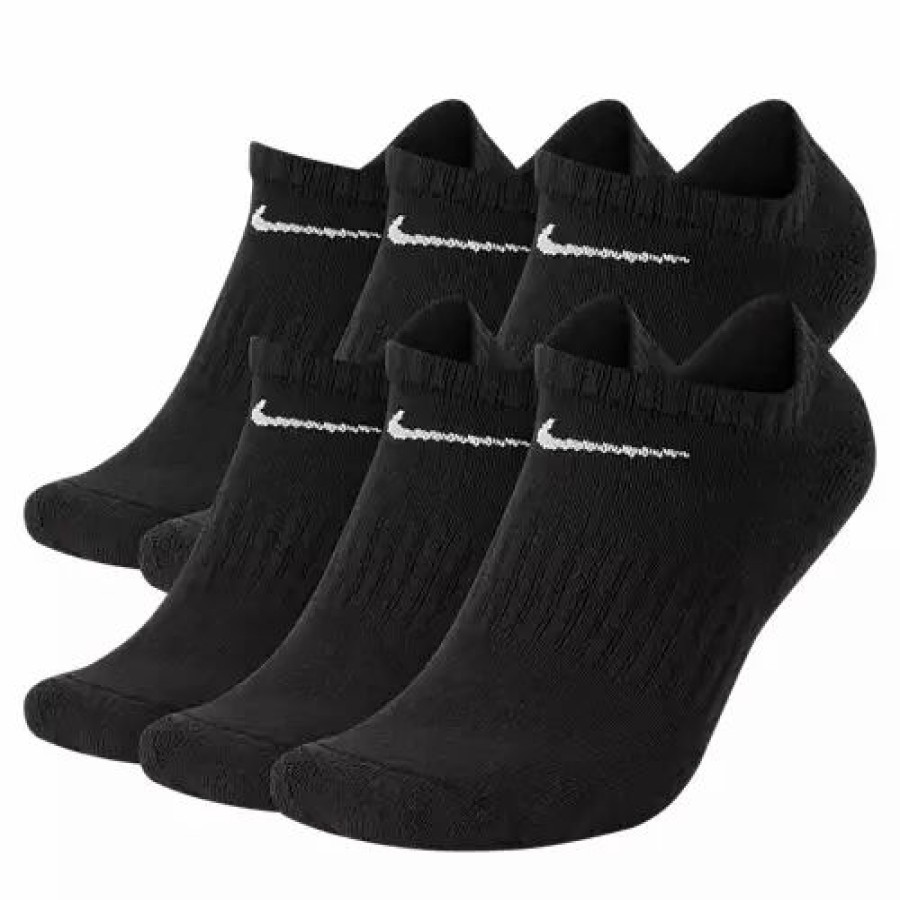 Clothing * | Adult Nike Everyday Cushion 6 Pack No Show Socks