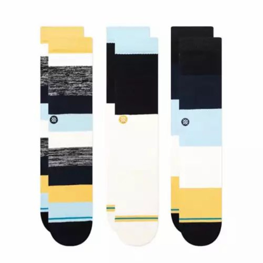 Clothing * | Adult Stance Melbourne 3 Pack Crew Socks Multi