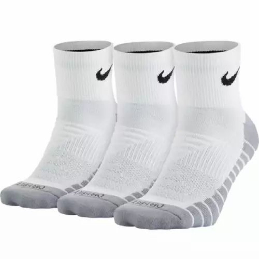 Clothing * | Adult Nike Everyday Max Cushioned 3 Pack Quarter Socks