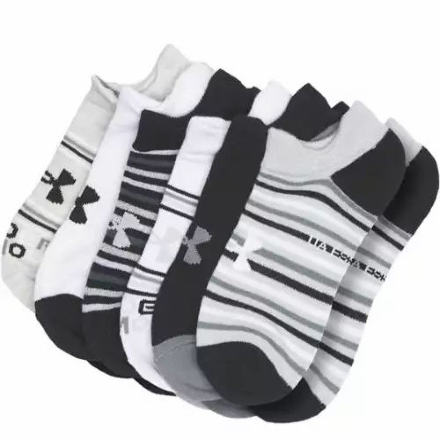 Clothing * | Under Armour Essential 2.0 6 Pack No Show Socks