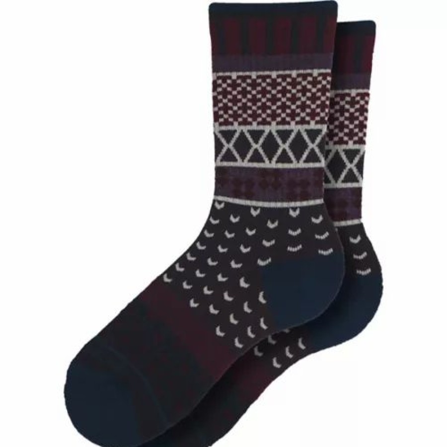 Clothing * | Women'S Bombas Fairisle Ski Crew Socks Indigo