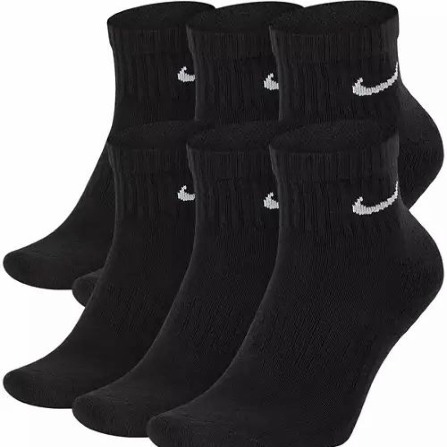 Clothing * | Adult Nike Everyday Cushioned 6 Pack Ankle Socks