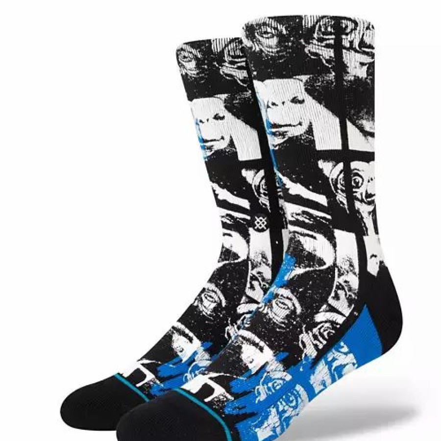 Clothing * | Adult Stance Phone Home Crew Socks Black