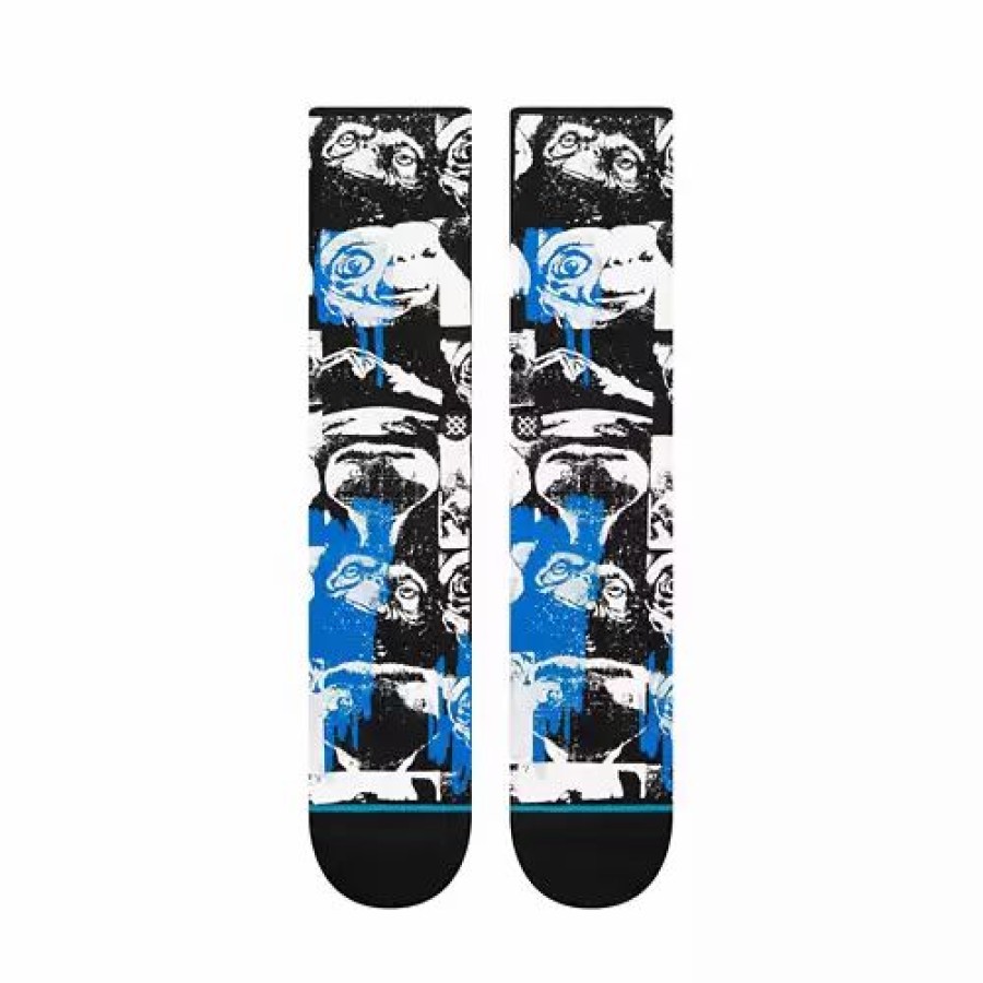 Clothing * | Adult Stance Phone Home Crew Socks Black