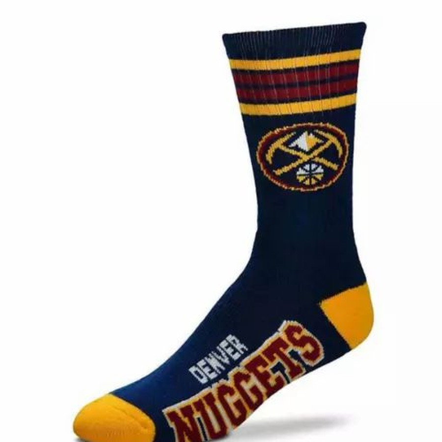 Nba * | For Bare Feet Kids' Denver Nuggets 4 Stripe Deuce Socks