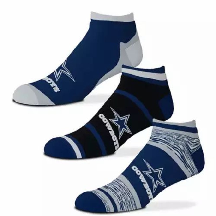 Nfl * | For Bare Feet Dallas Cowboys 3Pk Flash Socks