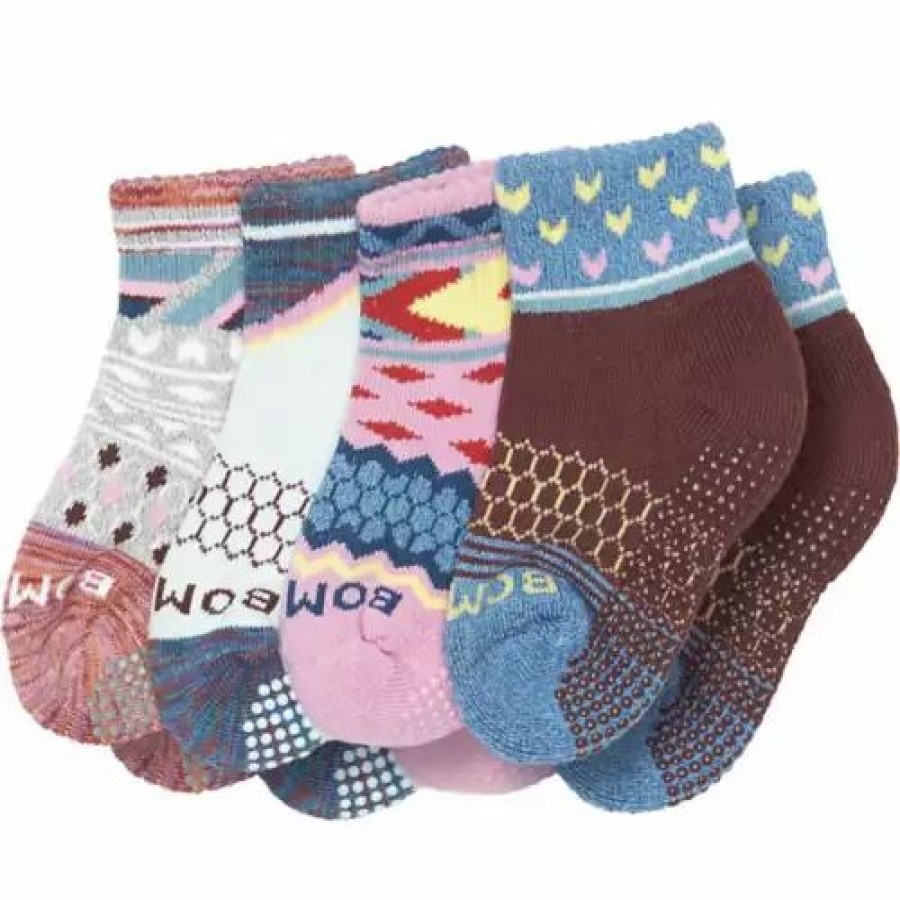 Clothing * | Toddler Bombas Holidy 4 Pack Crew Socks