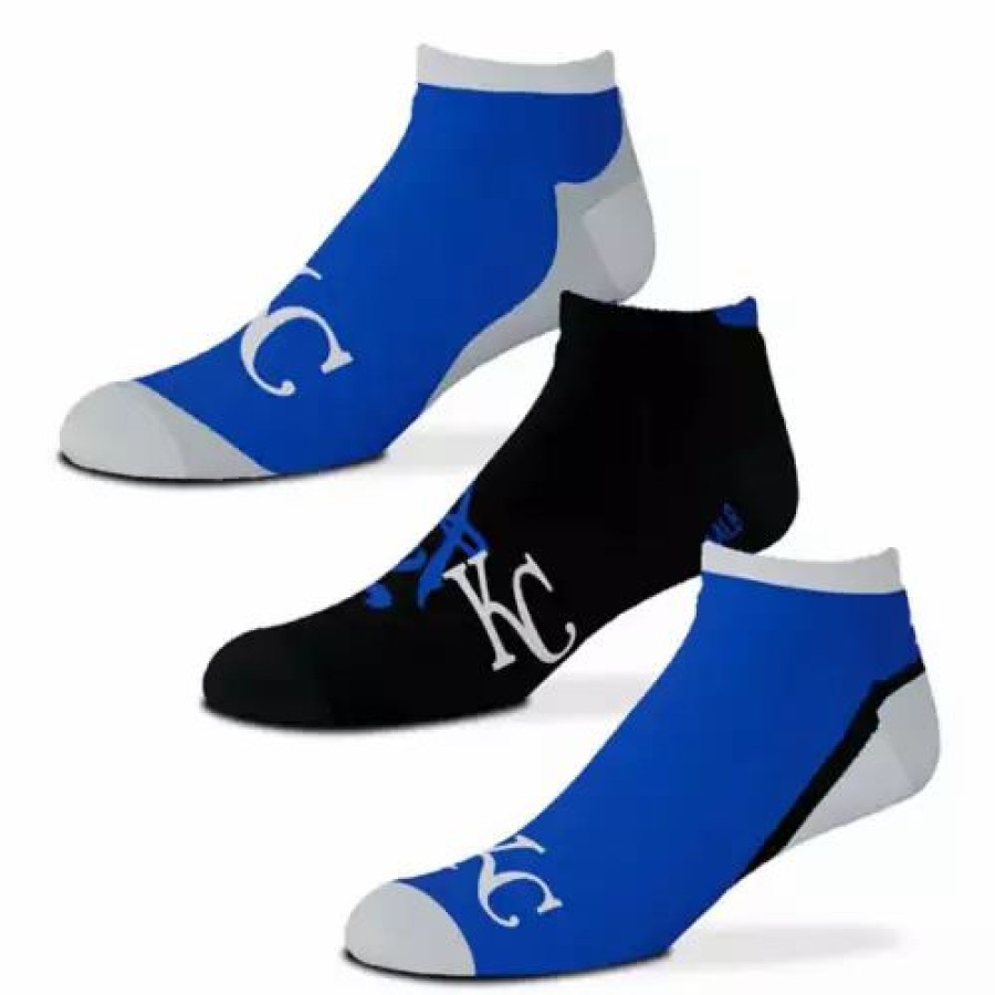 Mlb * | For Bare Feet Kansas City Royals 3Pk. Flash Socks