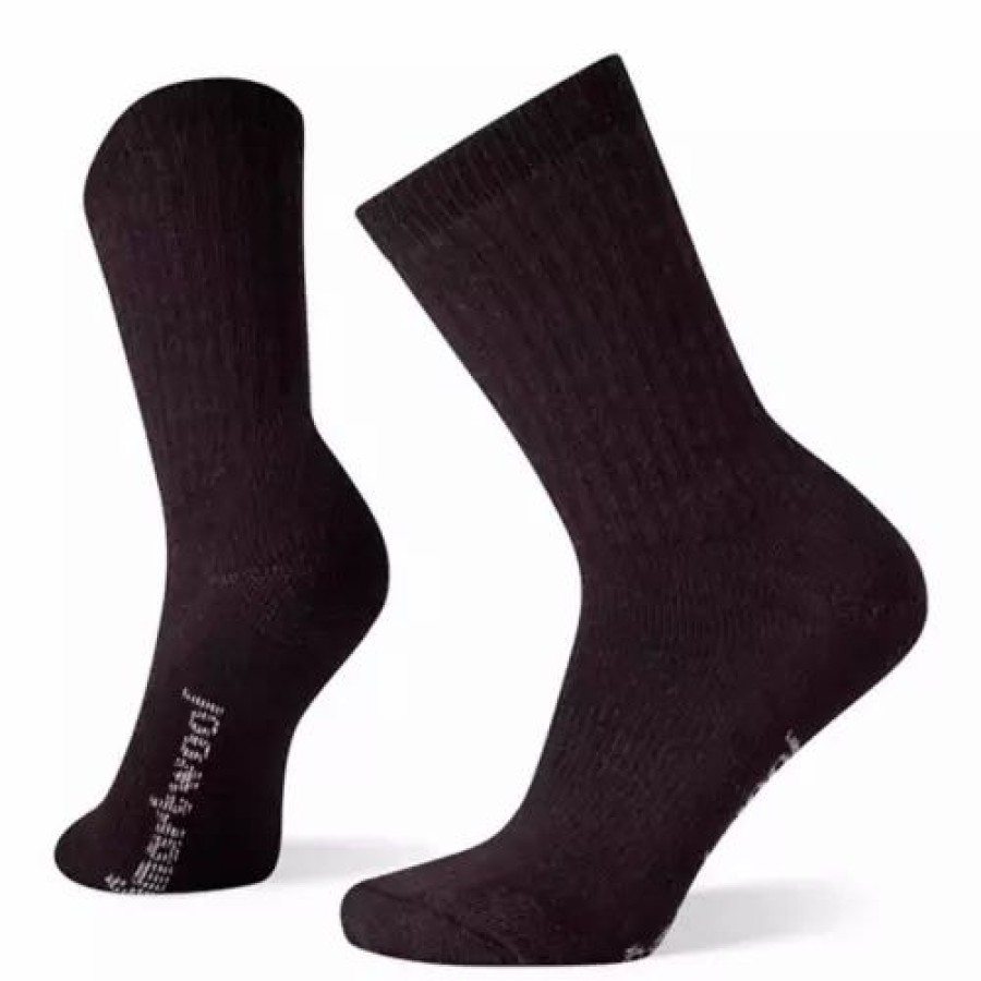 Clothing * | Women'S Smartwool Classic Edition Full Cushion Solid Crew Hiking Socks Bordeaux