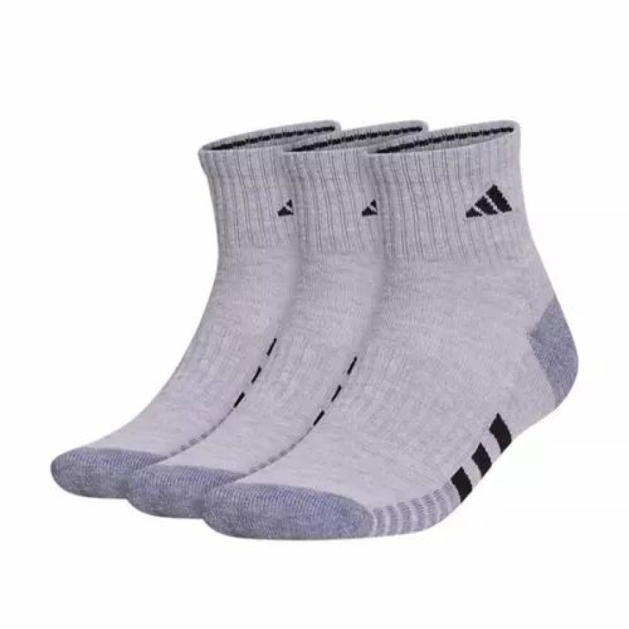 Clothing * | Adult Adidas Cushioned 3.0 3 Pack Quarter Socks