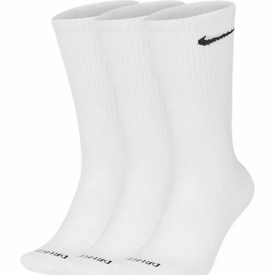 Clothing * | Adult Nike Everyday Plus Lightweight 3 Pack Crew Running Socks