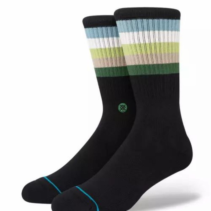 Clothing * | Men'S Stance Maliboo Crew Socks Green