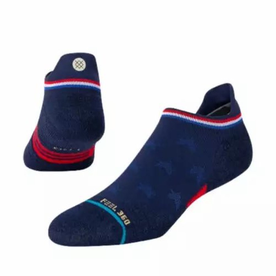 Clothing * | Adult Stance Performance Tab No Show Socks Navy